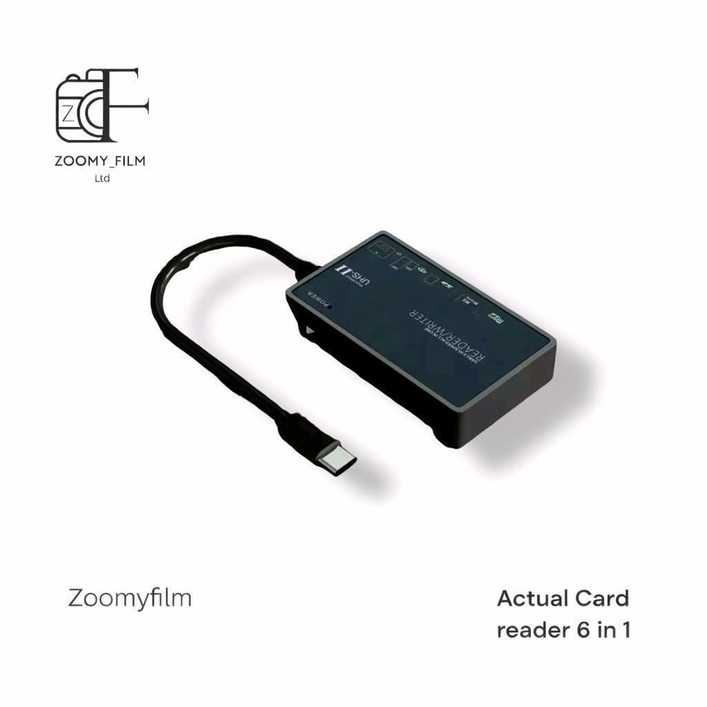 Actual Card Reader 6 in 1 การ์ดรีดเดอร์ USB-C 6 ช่อง รองรับ SD TF CF MS XD M2 รูปที่ 1