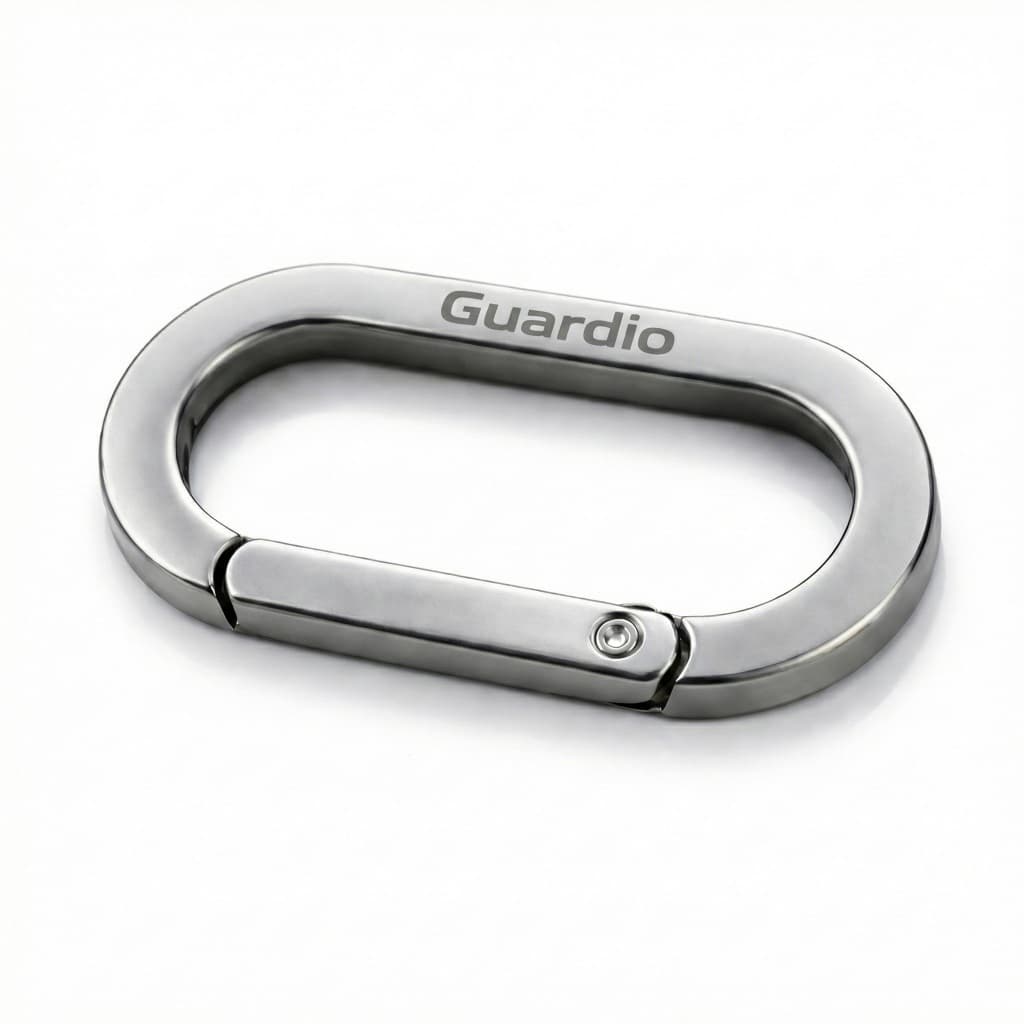 Guardio GC-004 Carabiner Zinc Alloy คาราบิเนอร์ พวงกุญแจพรีเมียม ทรงรี ขนาดกะทัดรัด ไม่เป็นสนิมง่าย รูปที่ 2