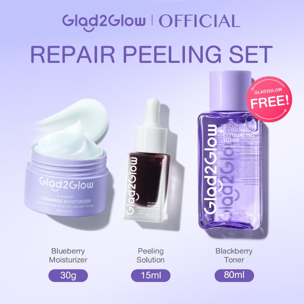 Glad2Glow Brightening Acne Moisturizer+Serum+Toner ขาวใส ไร้สิว จุดด่างจาง ชุ่มชื้นล้ำ ครีมทาหน้า เซรั่ม โทนเนอร์ รูปที่ 5