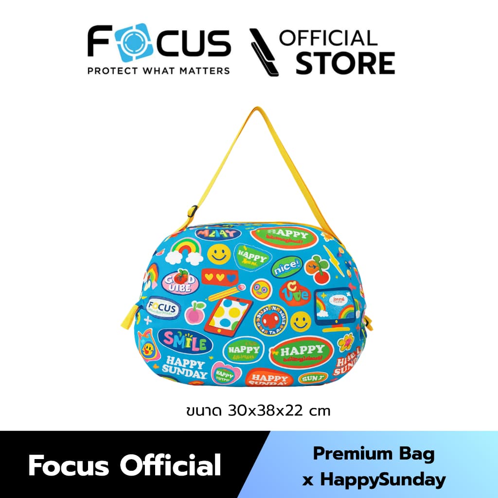 Focus X HappySunday กระเป๋าสุดน่ารัก - PremiumBag x Happy Sunday 30x38x22c รูปที่ 4