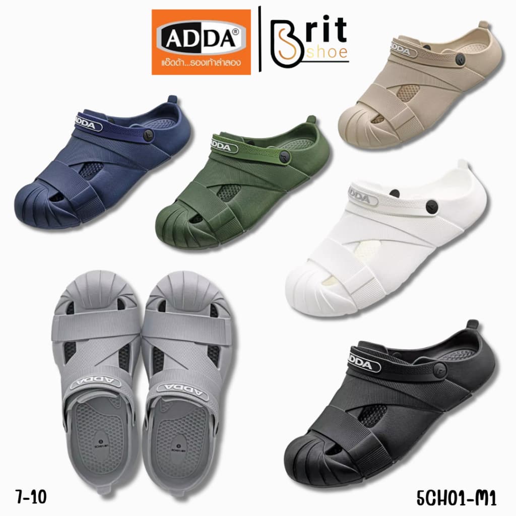 ADDA รองเท้าแตะ รองเท้าลำลอง สำหรับผู้ชาย แบบสวม รุ่น 5CH01M1 รูปที่ 1