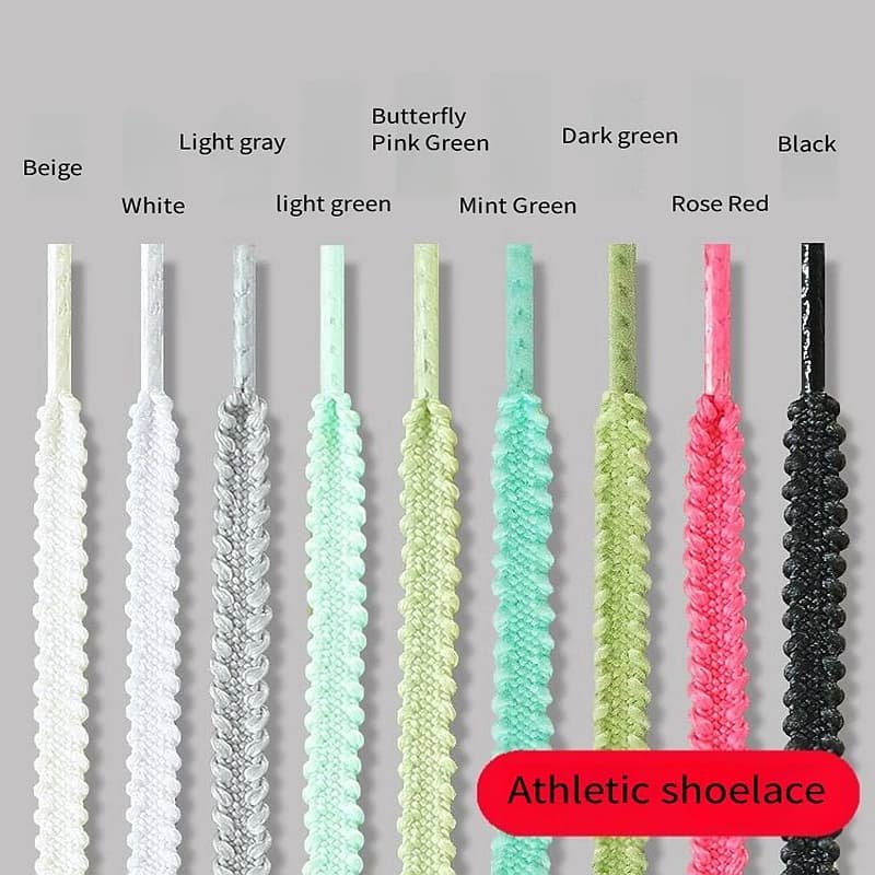 shoelace เชือกรองเท้าแบน 6มม กันลื่น ยาว120/140/160ซม สำหรับรองเท้าบาสเกตบอลและสนีกเกอร์ เชือกผูกรองเท้ามุกโบว์ เชือกแบน รูปที่ 8
