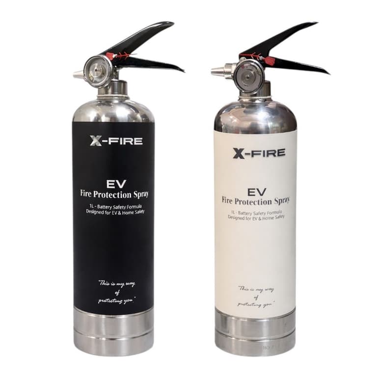 (ถังสแตนเลส) ถังดับเพลิง LCF500 1ลิตร X-Fire 1L F-500 คล้าย AVD สถานี EV แบตเตอรี่ของรถ EV สเปรย์ดับเพลิง พกพา F500