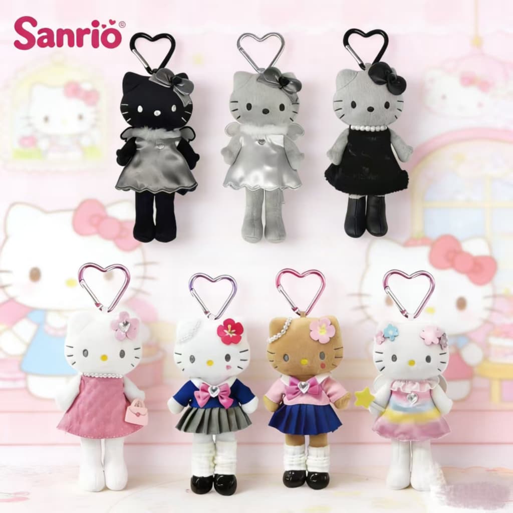 Sanrio พวงกุญแจตุ๊กตา Hello kitty gogo gal น้องคิตตี้ขายาวรุ่นติดแกรม สินค้านำเข้าจากประเทศญี่ปุ่น รูปที่ 1