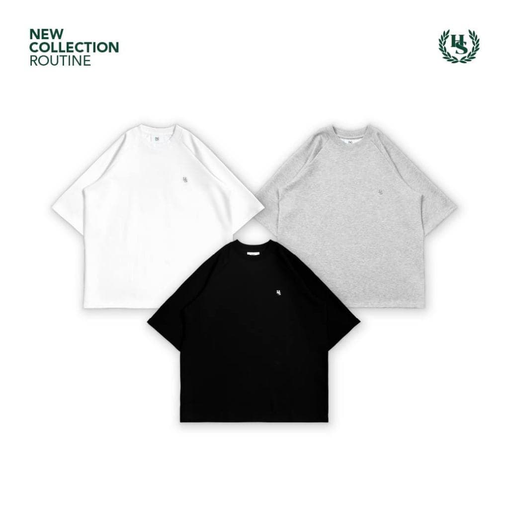 Highschool Basic Collection : Relax Comfy Neoprene slopesleeve Oversize เสื้อโอเวอร์ไซส์ - TPB06839 รูปที่ 1