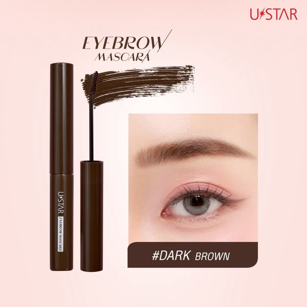 Ustar Eyebrow Mascara มาสคาร่าคิ้ว มาสคาร่าปัดคิ้ว มาสคาร่าปัดขนคิ้ว ที่ย้อมคิ้วโทนน้ำตาล ล็อคคิ้วแน่น อายบราวมาสคาร่า รูปที่ 4