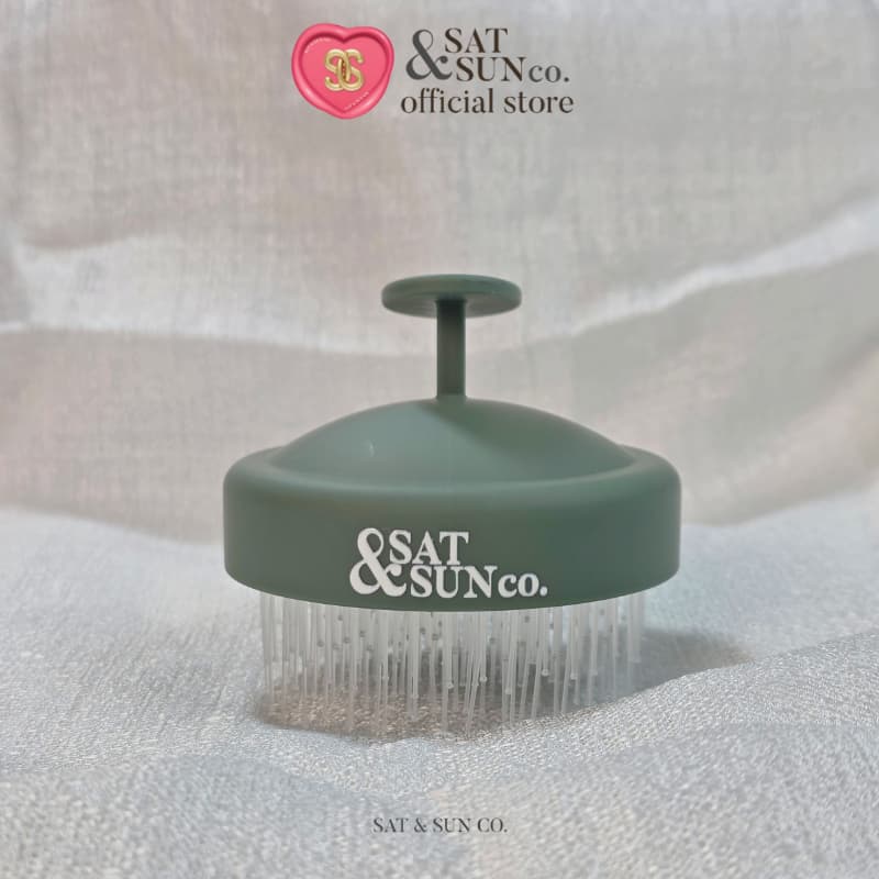 SATANDSUN SoftTouch Scalp Brush 360° หวีสระผม 2in1 นุ่ม ไม่บาดหนังศีรษะ ใช้เปียกและแห้ง รูปที่ 7