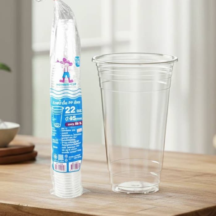 ถ้วยน้ำดื่ม 22 oz. เรียบ ปาก95 ตราฮอร์นบอย บรรจุ50ชิ้นx20แถว *1ออเดอร์ไม่เกิน2ลัง* รูปที่ 1