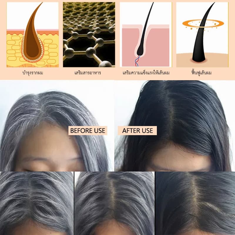 แชมพูโสมสกัดจากพืชธรรมชาติ safemild ช่วยบำรุงเส้นผมอย่างอ่อนโยนและปรับปรุงผมหงอกและผมร่วง รูปที่ 4