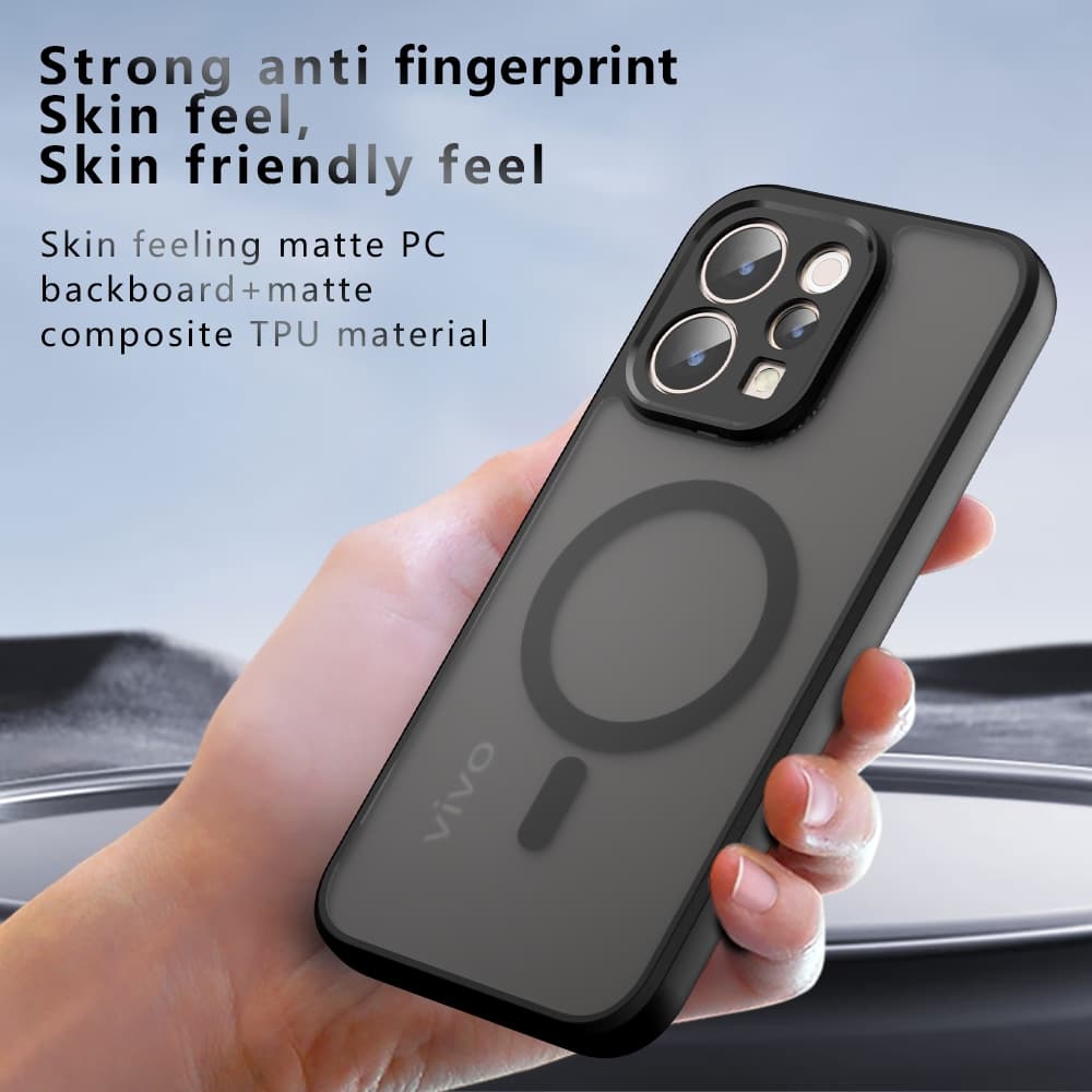 เคส Vivo V70 / V70 FE เคสแม่เหล็ก กันกระแทก ฝาหลังแข็ง ส่งจากไทย Frosted Case รูปที่ 8