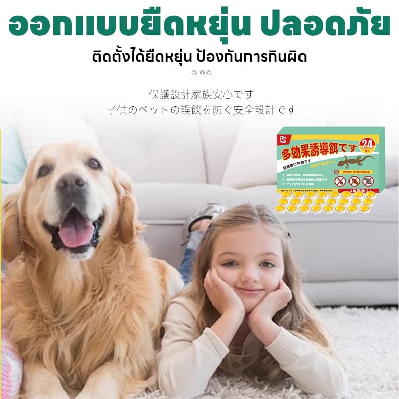 72 เม็ด แพ็คสุดคุ้ม บ้านแมลงสาบ ฆ่าแมลงสาบ ยาแมลงสาบ ไล่แมลงสาบ แมลงสาบ 1 กล่อง 24 เม็ด ใช้งานสะดวก รูปที่ 7