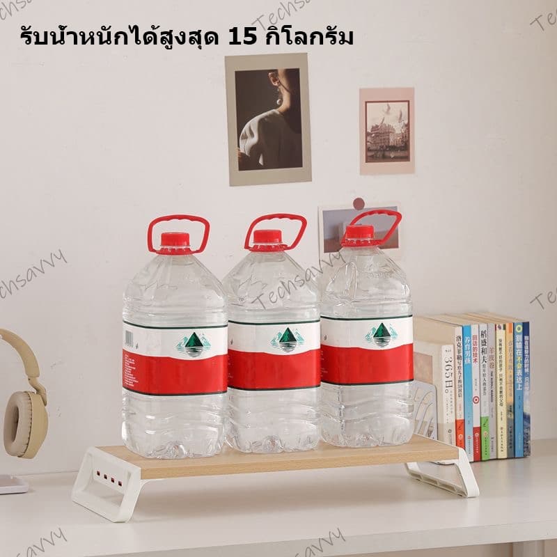 OMAX ที่วางจอคอม USB รับได้ 15KG เชื่อมต่อฮาร์ดดิสก์ USB เมาส์ แป้นพิมพ์ ฯลฯ ชั้นวางจอคอม ที่วางมอนิเตอร์ แท่นวางจอ รูปที่ 5