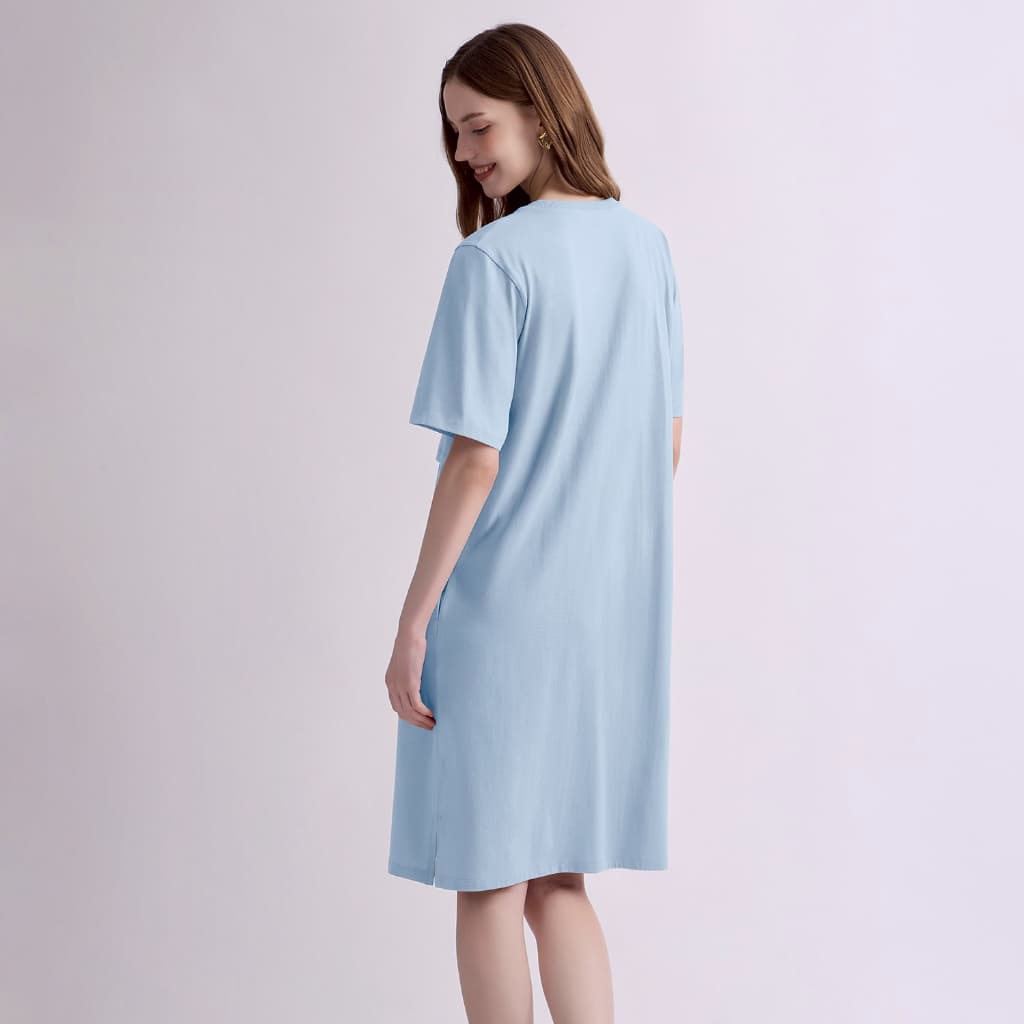 Nitan เดรสให้นม ชุดคลุมท้อง รุ่น Sunrose Maternity and Nursing Dress รูปที่ 5