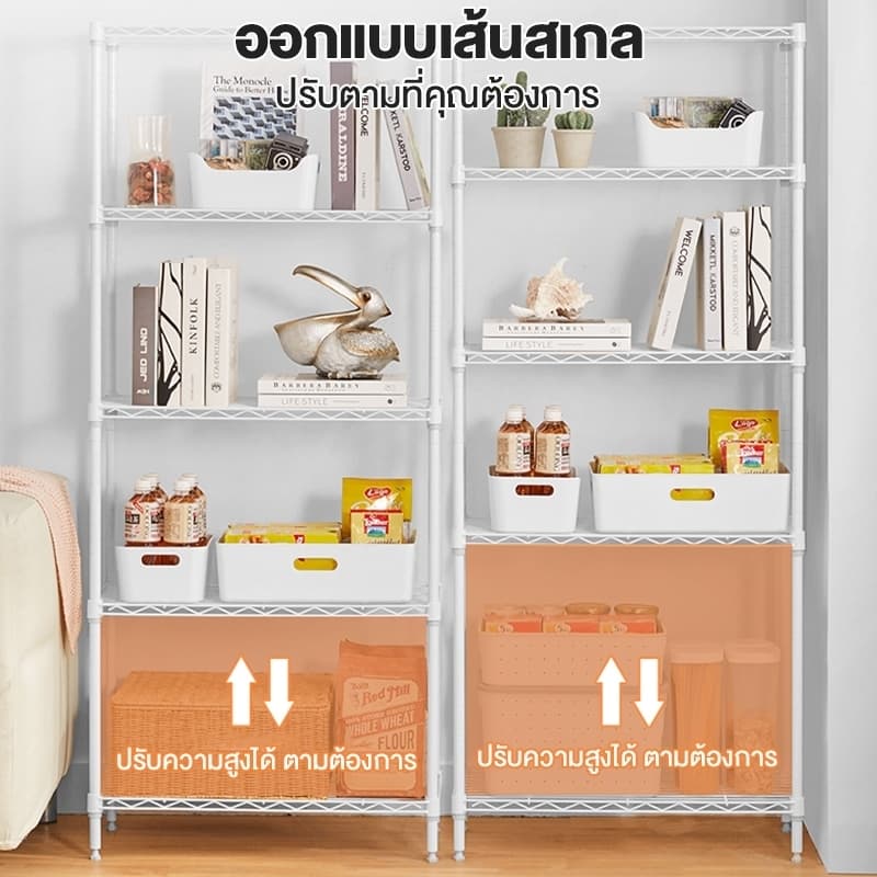 ชั้นวางของ ชั้นวางของเหล็ก ชั้นเหล็ก ชั้นวางผ้าพับ ชั้นวางเหล็ก ชั้นวาง 3 ชั้น ชั้นเหล็กใหญ่ รูปที่ 4