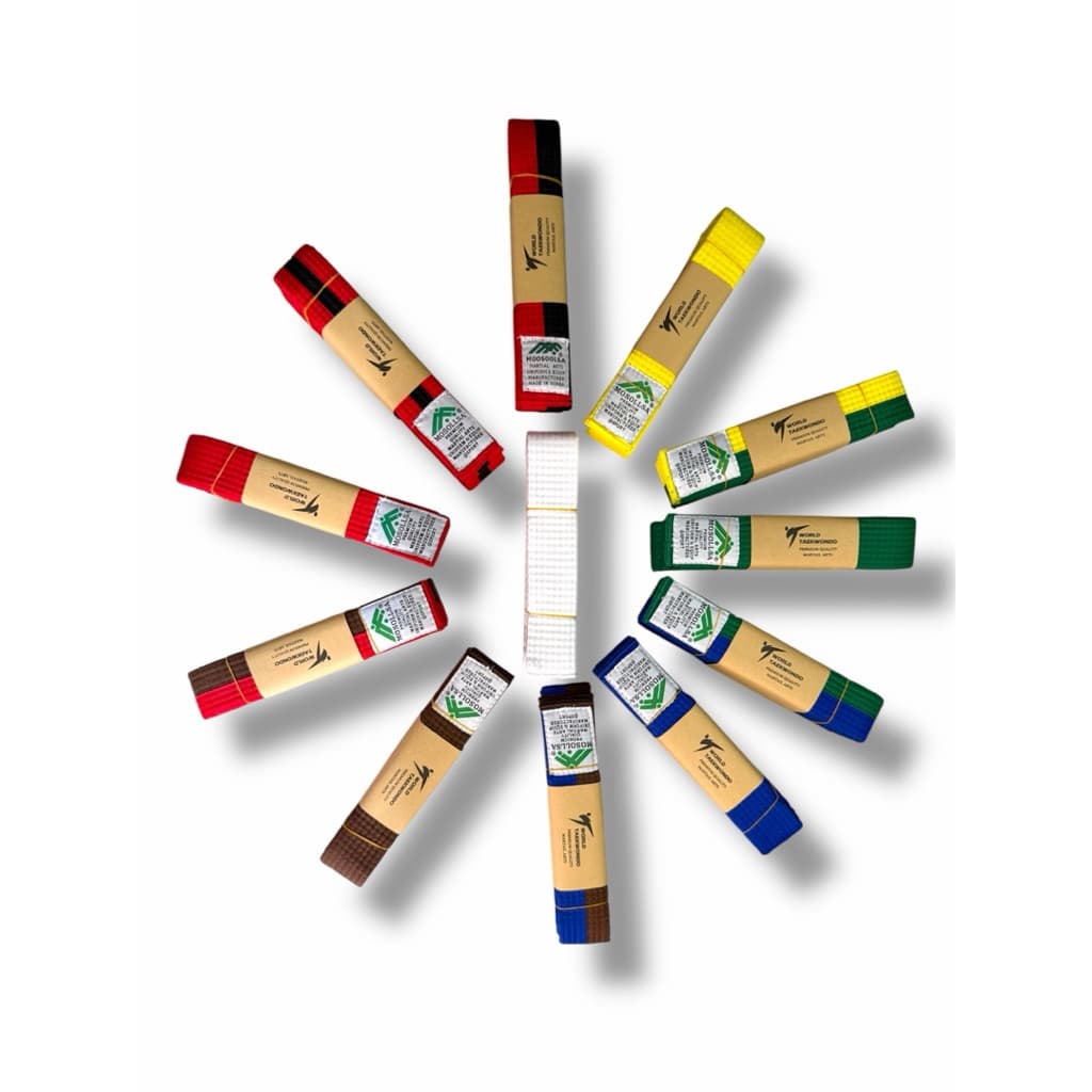 !!! สายเทควันโด สายสีเทควันโด ขั้น1,2 Taekwondo Belt สายคาดเอว ความกว้าง 1.5 นิ้ว รูปที่ 3