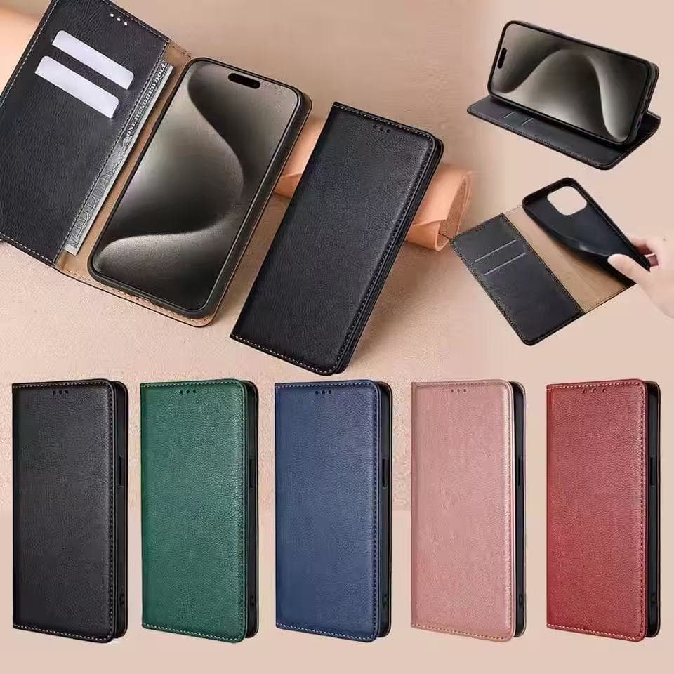 เคสฝาพับ กระเป๋าหนัง เปิดปิด สำหรับ OPPO Realme C51 C53 C55 Note50 Realme C61 C63 Note60 เคสกันกระแทก มีช่องใส่บัตร รูปที่ 2