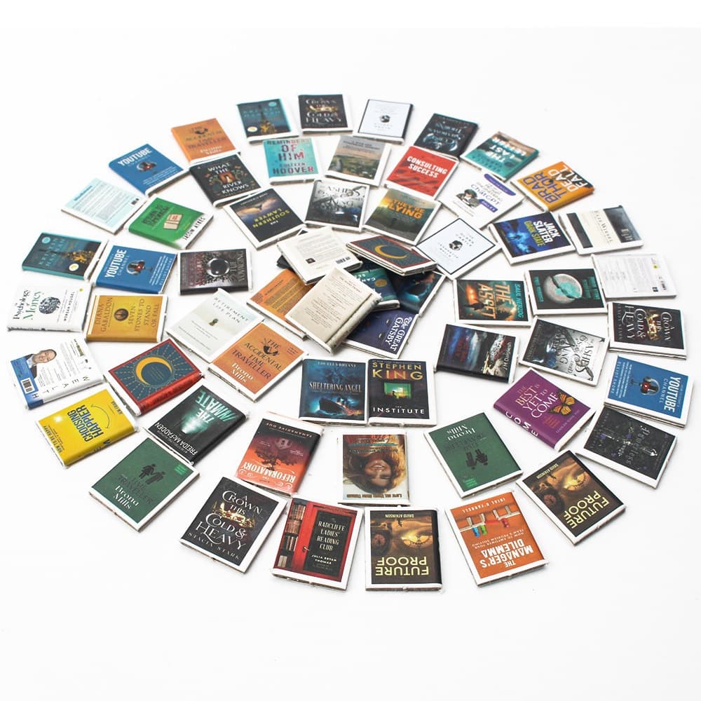 j826หนังสือจำลองของจิ๋วแพ็คละ 20 ชิ้น ขอบ - 2*1.6cm รูปที่ 3