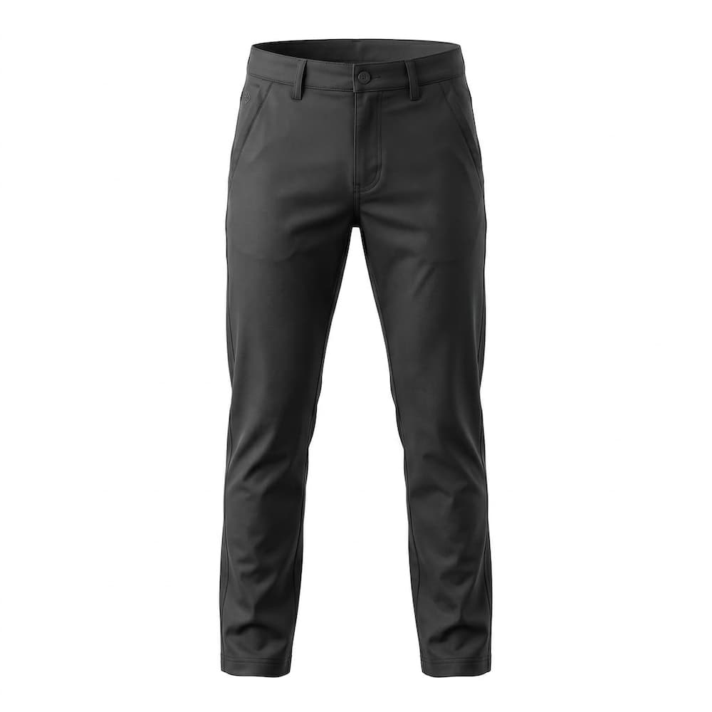 DAVIE JONES กางเกงชิโนผู้ชาย Slim Tapered Fit Chino Pants สีกรม ดำ กากี PL0005 รูปที่ 4
