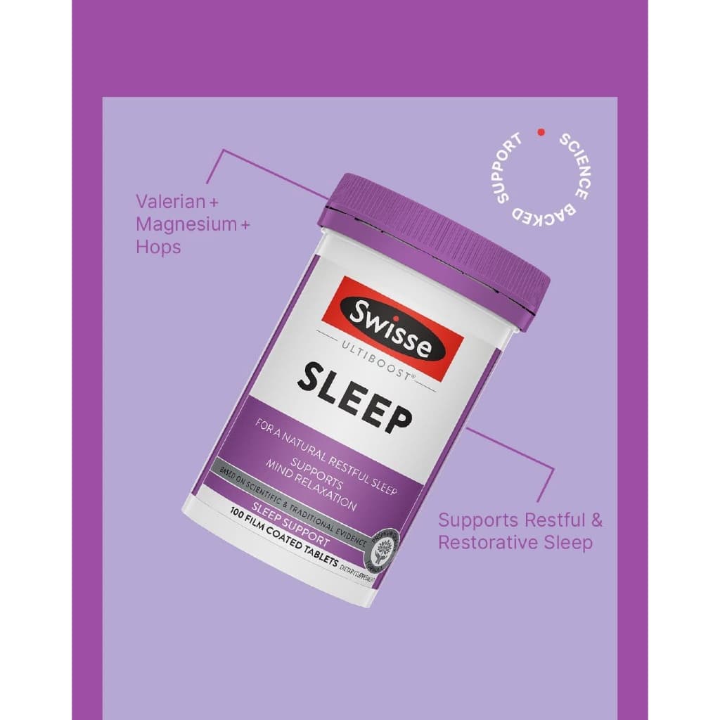 Swisse Sleep สมุนไพรช่วยการนอน ขวดใหญ่100เม็ด EXP10/2028 รูปที่ 5