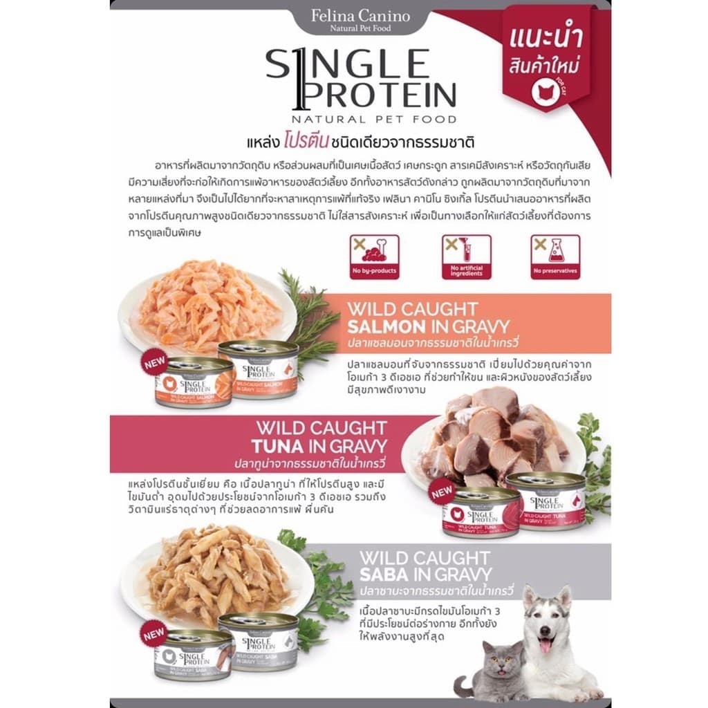 Felina Canino Premium Cat food อาหารเปียกแมว ขนาด70g รูปที่ 4