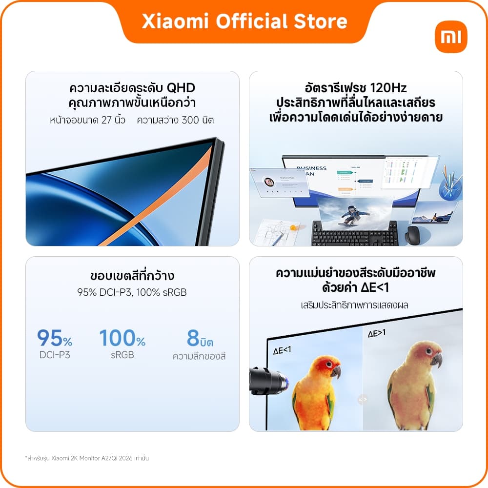 Xiaomi Monitor A22i/27i 2025 / 24i/27i/27Qi/27Ui 2026 รูปที่ 5