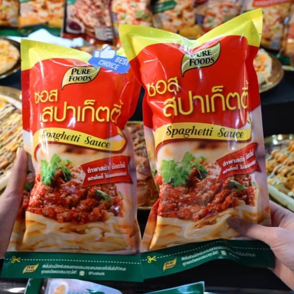 ซอสสปาเก็ตตี้ สำเร็จรูป 1000g เพียวฟู้ดส์ ซอสสำเร็จรูป สปาเก็ตตี้ ซอสปรุงรส รูปที่ 3