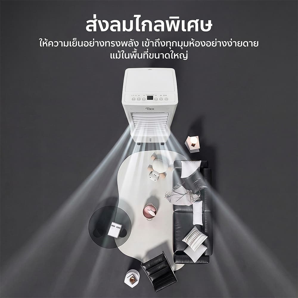 พัดลมแอร์เย็นเคลื่อนที่ ควบคุมง่ายด้วยรีโมท! พัดลมระบายความร้อน 20L เย็นสบายทั้งบ้าน รูปที่ 5