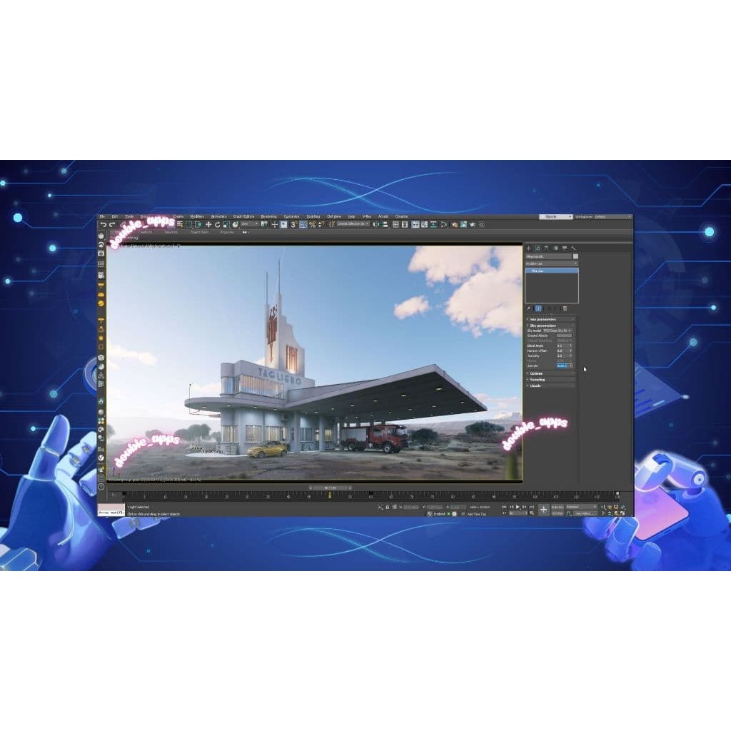 V-Ray For 3ds Max 2019–2025 เวอร์ชั่น 7 สำหรับ Render 3ds Max สำหรับเครื่องคอมพิวเตอร์ windows รูปที่ 8