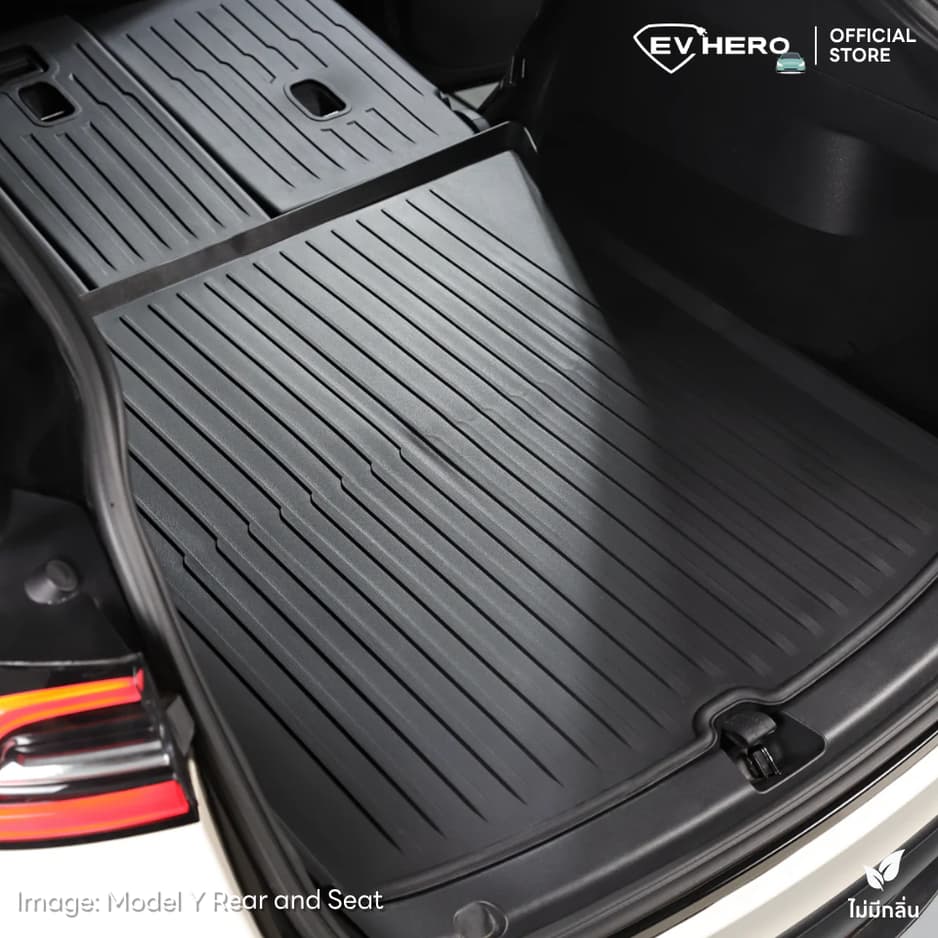 EV HERO Tesla ชุดพรมรถ 360° กระโปรงหลังหน้าและพื้นรถยนต์ All Weather Trunk & Floor Mats Model YL รูปที่ 5