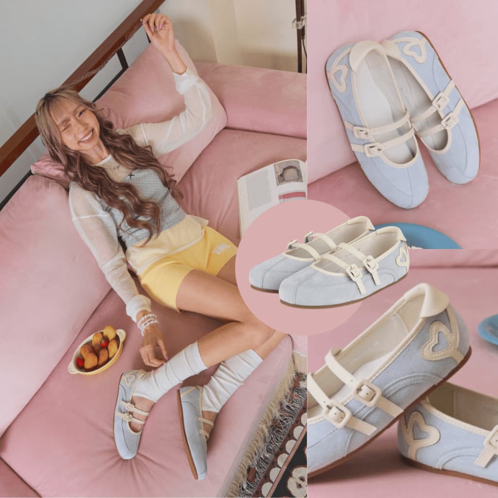 Minx รุ่น Heartie รองเท้า maryjane ทรงสปอร์ต ลายหัวใจ minxshoes รูปที่ 7