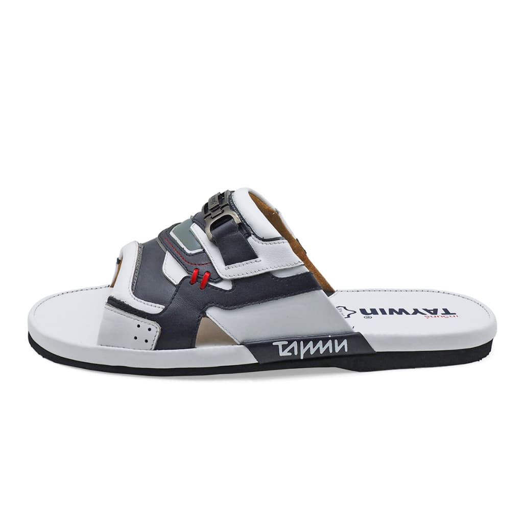 TAYWINแท้ เทวินทร์แท้ รองเท้าแตะพื้นบาง SKN-01 Size39-46 หนังนิ่มขาว-นิ่มกรมท่า-นิ่มเทา รูปที่ 4