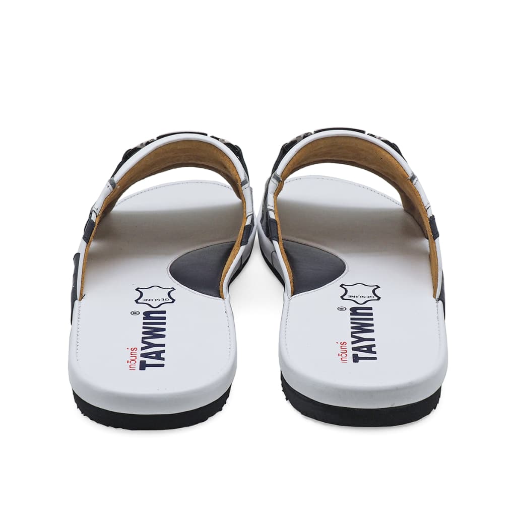 TAYWINแท้ เทวินทร์แท้ รองเท้าแตะพื้นบาง SKN-01 Size39-46 หนังนิ่มขาว-นิ่มกรมท่า-นิ่มเทา รูปที่ 3