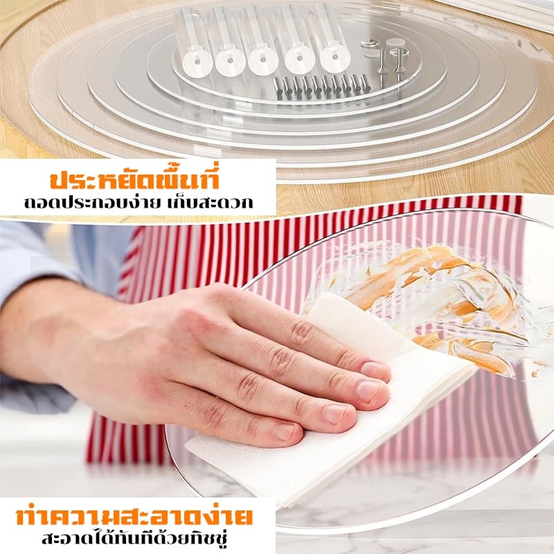 ขายดี! ชั้นวางเค้กอะคริลิคใส 3/4/5 ชั้น ใช้โชว์ขนมหวาน คัพเค้ก งานเลี้ยงวันเกิด ประกอบง่าย ไม่ต้องใช้เครื่องมือ รูปที่ 5
