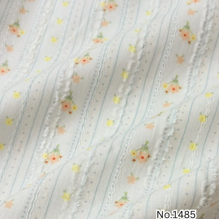 Aom Fabricsคอตตอน แจ็คการ์ด คอตตอน100% ทอเสริมเทคเจอร์ปุยปุยน่ารักมาก หน้ากว้าง 58 นิ้ว รูปที่ 7