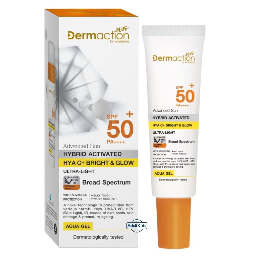 Dermaction Plus by Watsons เดอมาแอคชันพลัสบายวัตสัน แอดวานซ์ ซัน ไฮบริด ไฮยา ซี พลัส อะควา เจล SPF50+ PA++++ 20มล. รูปที่ 1