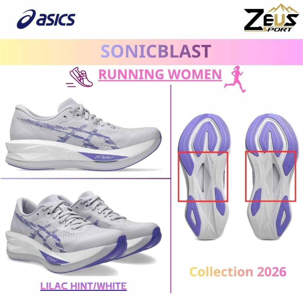 ASICS SONICBLAST รองเท้าวิ่งผู้หญิง แบบTempo / Daily training เบา ระบายอากาศดี ยาง ASICSGRIP รูปที่ 1