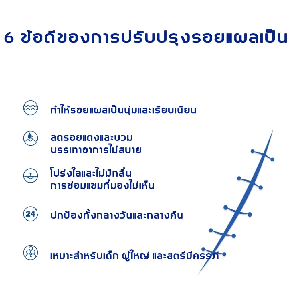ลบรอยแผลเป็นสีดำ ลดรอยแผลเป็น ปรับปรุงรอยแผลเป็นนูนและแผลไฟไหม้ ให้ผิวเรียบเนียนและสุขภาพดีขึ้น รูปที่ 6