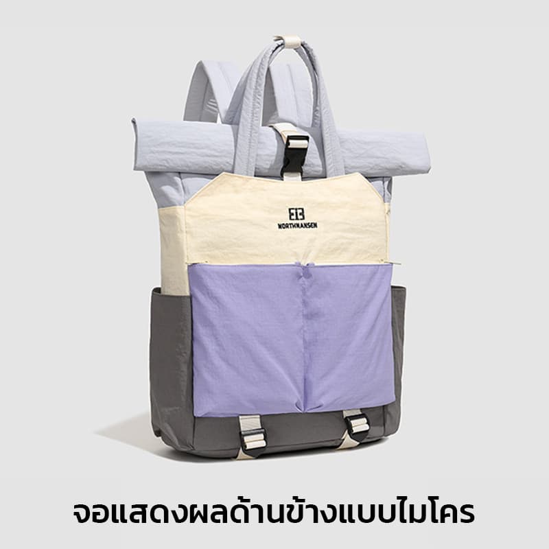 Amiga กระเป๋านักเรียน กระเป๋าเป้สะพายหลัง ความจุขนาดใหญ่เวอร์ชั่นเกาหลีของกระเป๋าเป้สะพายหลัง นักเรียนแฟชั่น รูปที่ 7