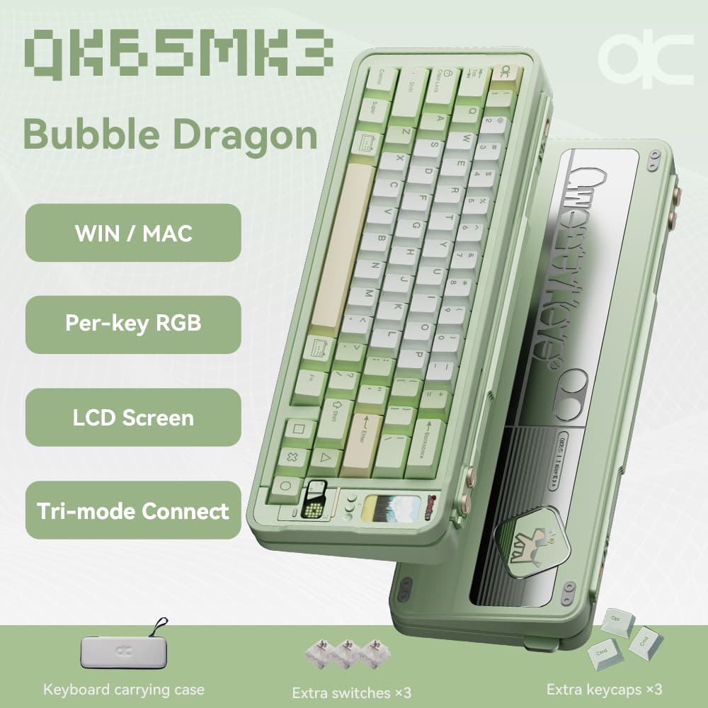 QK65 MK3 Pre-built Aluminium เคสอลูมิเนียม Mechanical Keyboard QK65mk3 Bigpenguin คีย์บอร์ด Prebuilt รูปที่ 3