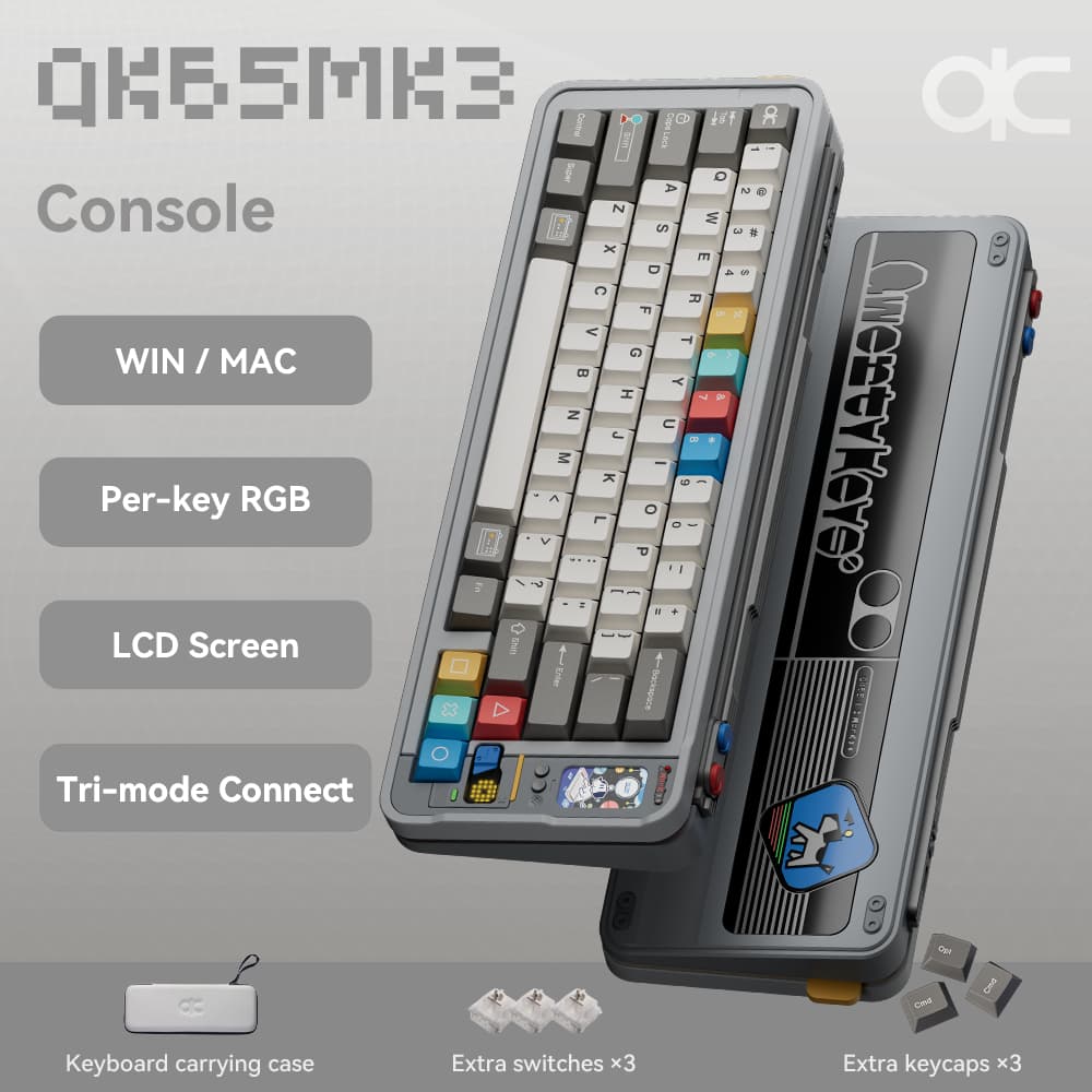 QK65 MK3 Pre-built Aluminium เคสอลูมิเนียม Mechanical Keyboard QK65mk3 Bigpenguin คีย์บอร์ด Prebuilt รูปที่ 4