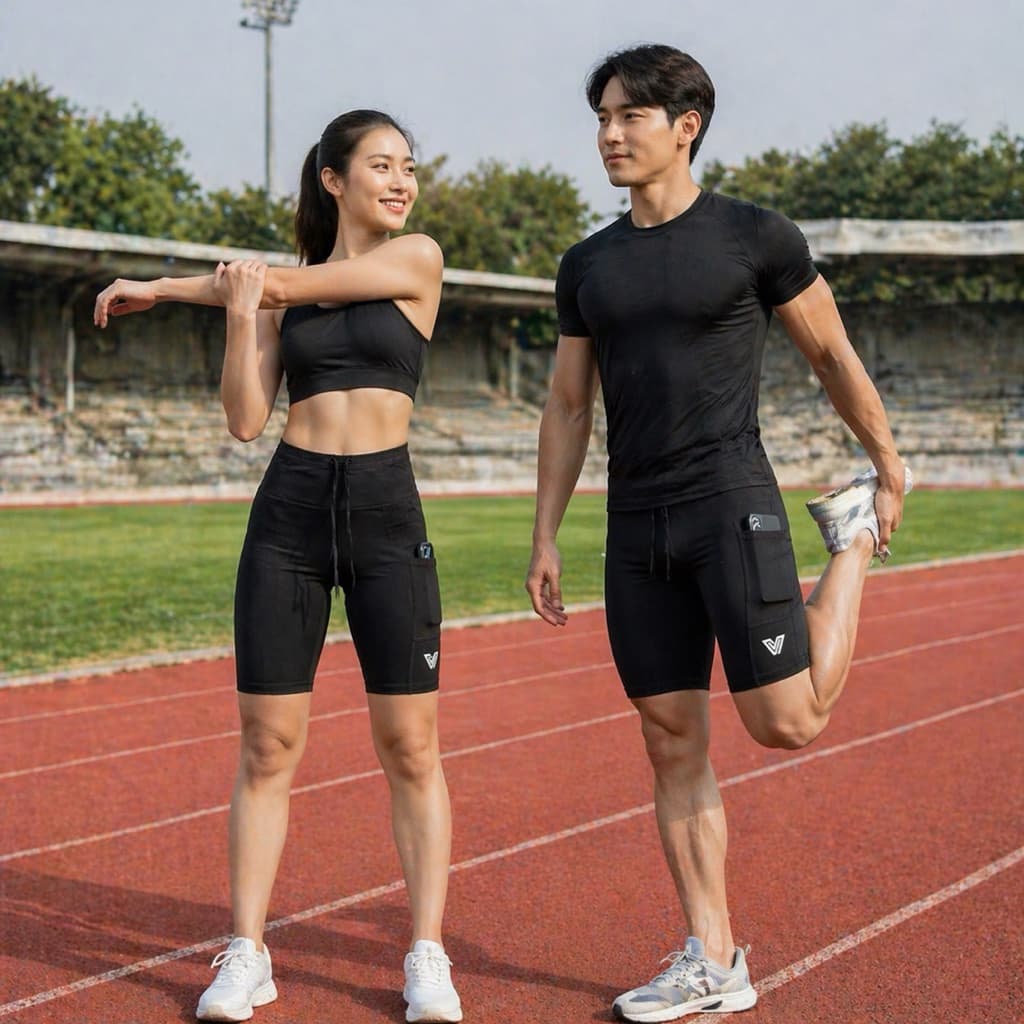 กางเกงวิ่ง วีฟิต มาราธอน Unisex / sz.S-3XL / 4 สี รูปที่ 4