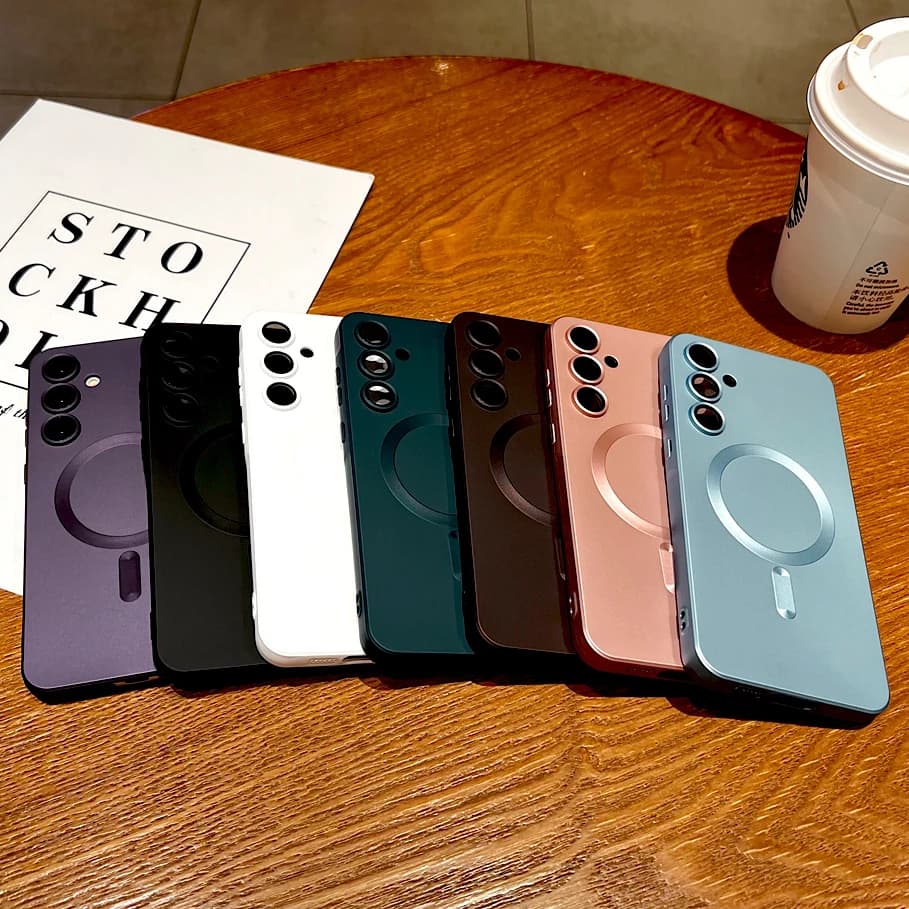 Magnetic เคสโทรศัพท์ For Samsung A07 A17 A56 A55 A16 A05S A06 A15 A35 A54 A57 A37 A36 S23 FE S24 S25 S26 Ultra รูปที่ 3