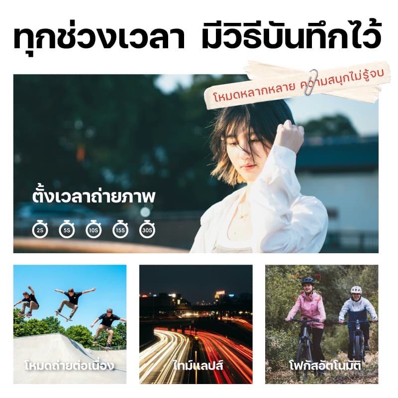 ใหม่KiTBEEZ K-POCKET กล้องแอ็กชัน WiFi Action Camera 75MP 4K/30fps 18X ติดตามด้วยAI หมุนได้330° ฟิลเตอร์ในตัว กล้องvlog รูปที่ 9