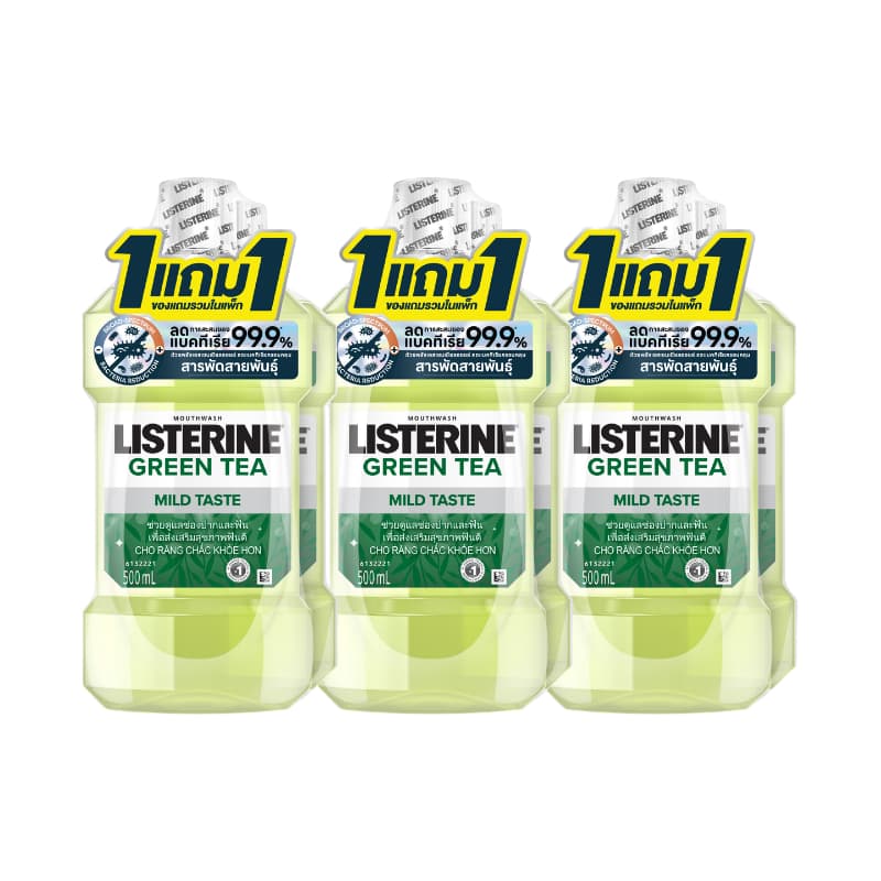 ลิสเตอรีน น้ำยาบ้วนปาก กรีนที 500 มล. Listerine mouthwash green tea 500 ml. รูปที่ 3