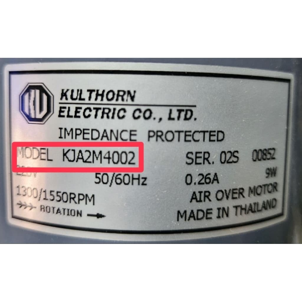 มอเตอร์ตู้แช่ ตู้เย็น อะไหล่ กุลธร 9W. KJA2M4002​ KJA2M4002 ของแท้​ รุ่นขายึดล่าง​ และ รุ่นขายึดด้านข้าง รูปที่ 3