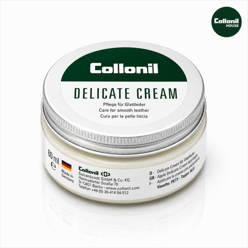 Collonil Delicate Cream 60 ml. ครีมทำความสะอาดหนังแท้ หนังคาเวียร์ หนังวัว หนังแกะ หนังแพะ รูปที่ 3