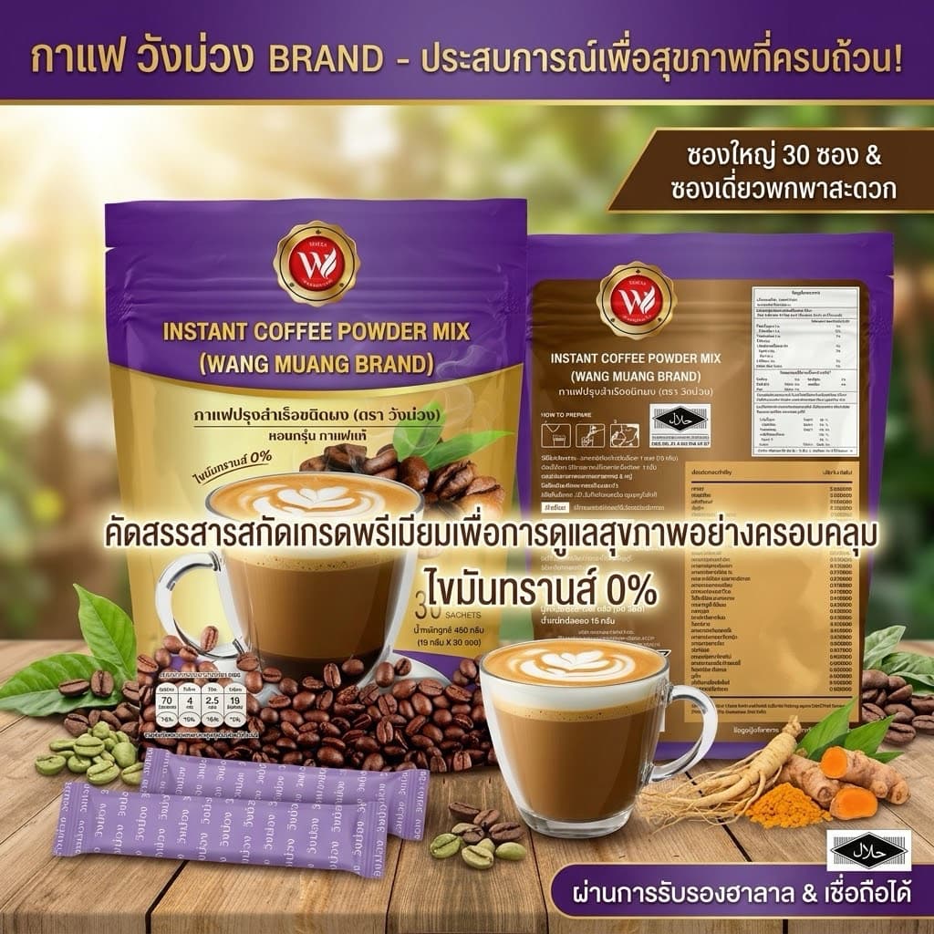 กาแฟวังม่วง ห่อสีม่วง รูปที่ 8