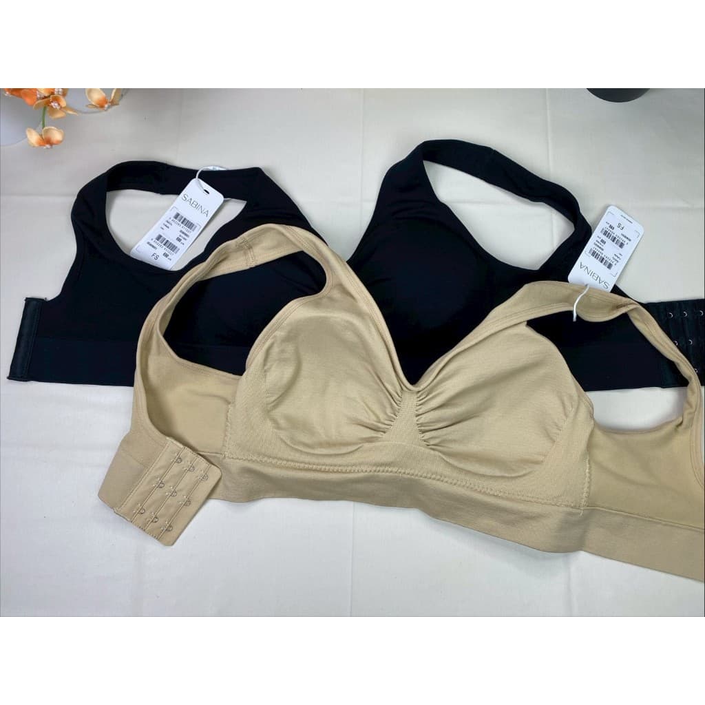 SBXA890 - Sabina Habpy Lady บราผ้าทอแบบมีตะขอหลัง ฟรีไซต์ อก 32-38 นิ้ว ผ้าทอเนื้อนุ่ม ใส่สบาย รูปที่ 7