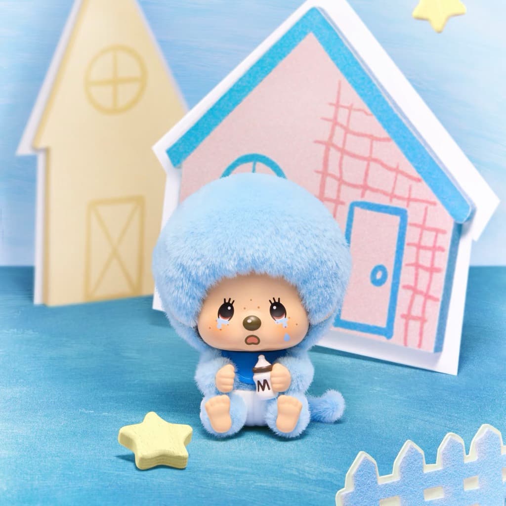 《1จุ่ม》Miniso x Monchhichi MonMon Farm Classic Coffeeพวงกุญแจม่อนชิชิเปลี่ยนหน้าได้ รูปที่ 5