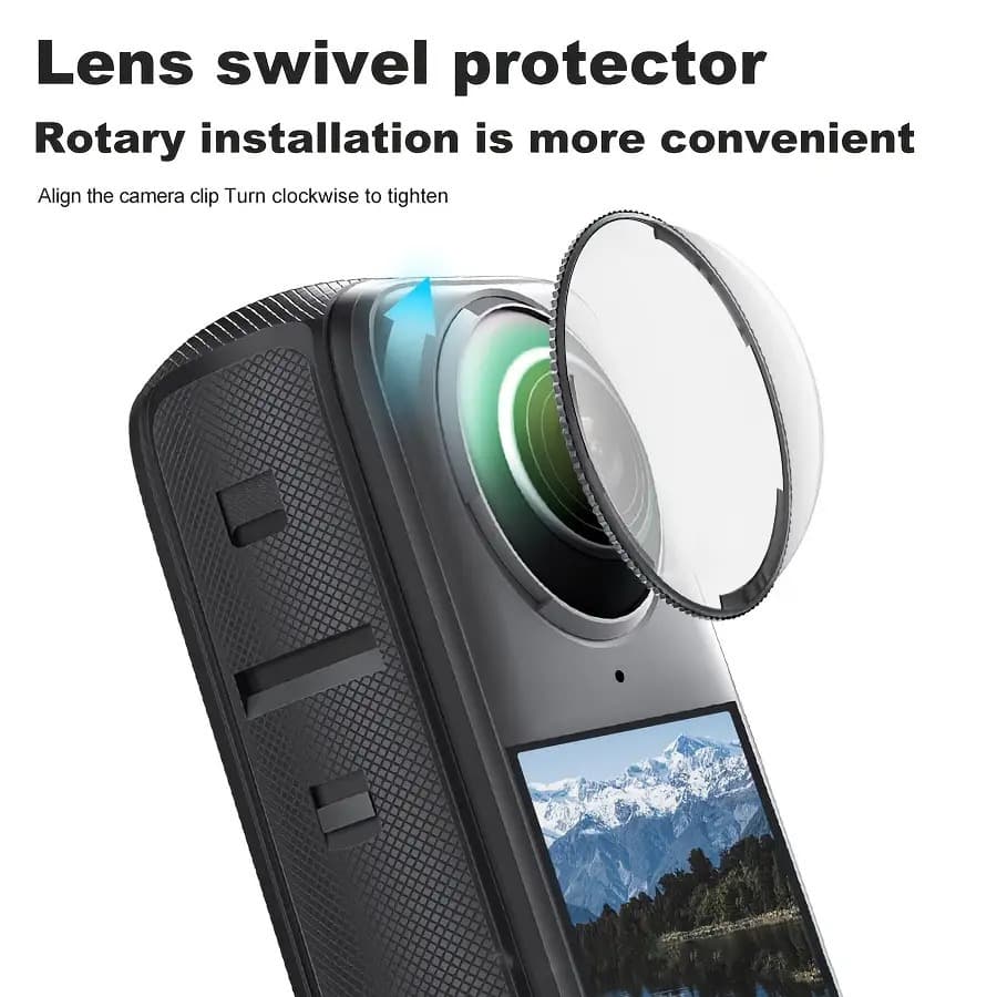 เซ็ตกระเป๋า+ฟิล์มกระจก+ฝาครอบเลนส์ สำหรับ Insta 360 X5 เท่านั้น รูปที่ 4